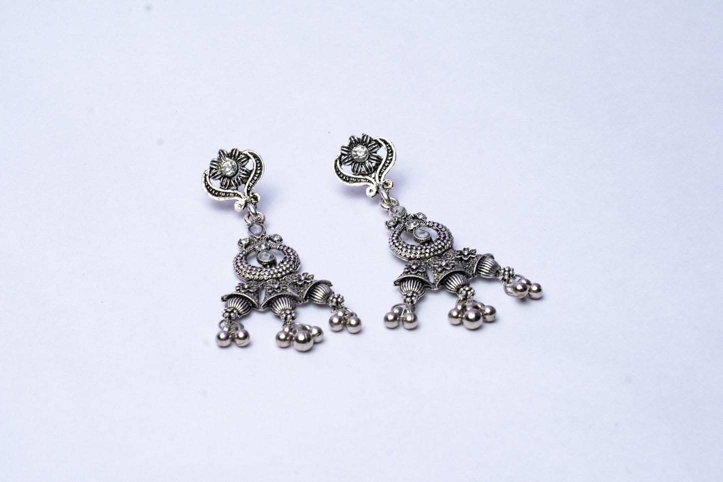 Vomma Double layered Long Necklace with Earrings