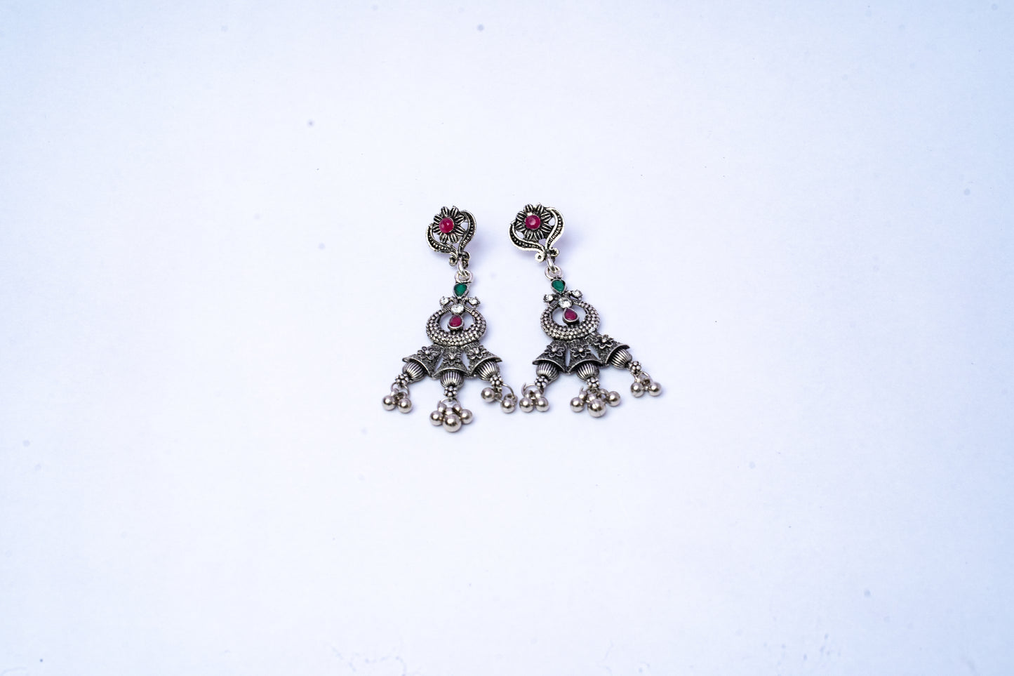 Vomma Double layered Long Necklace with Earrings