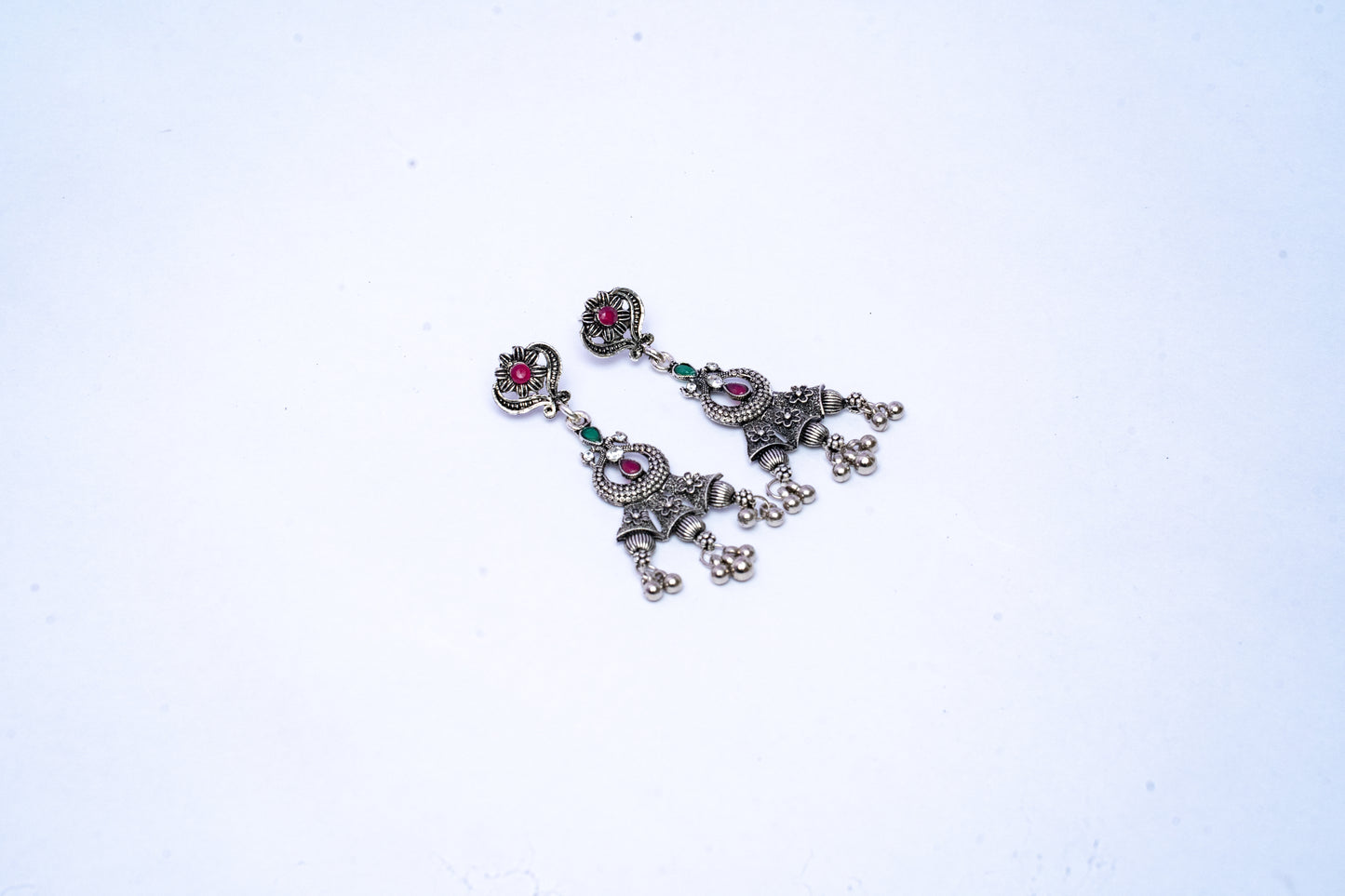 Vomma Double layered Long Necklace with Earrings