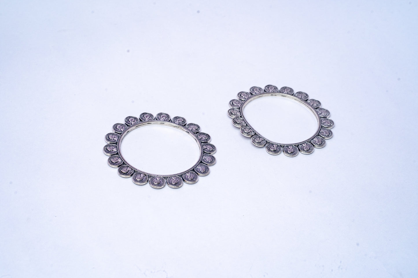 Oxidised Thin Bangles -set of 2