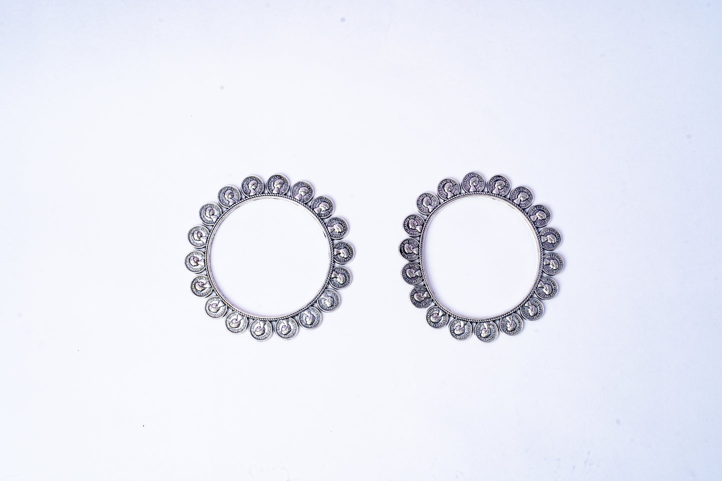 Oxidised Thin Bangles -set of 2