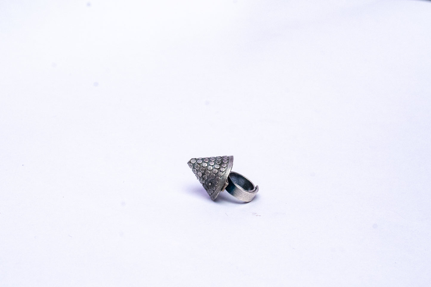 Carved Cone Ring