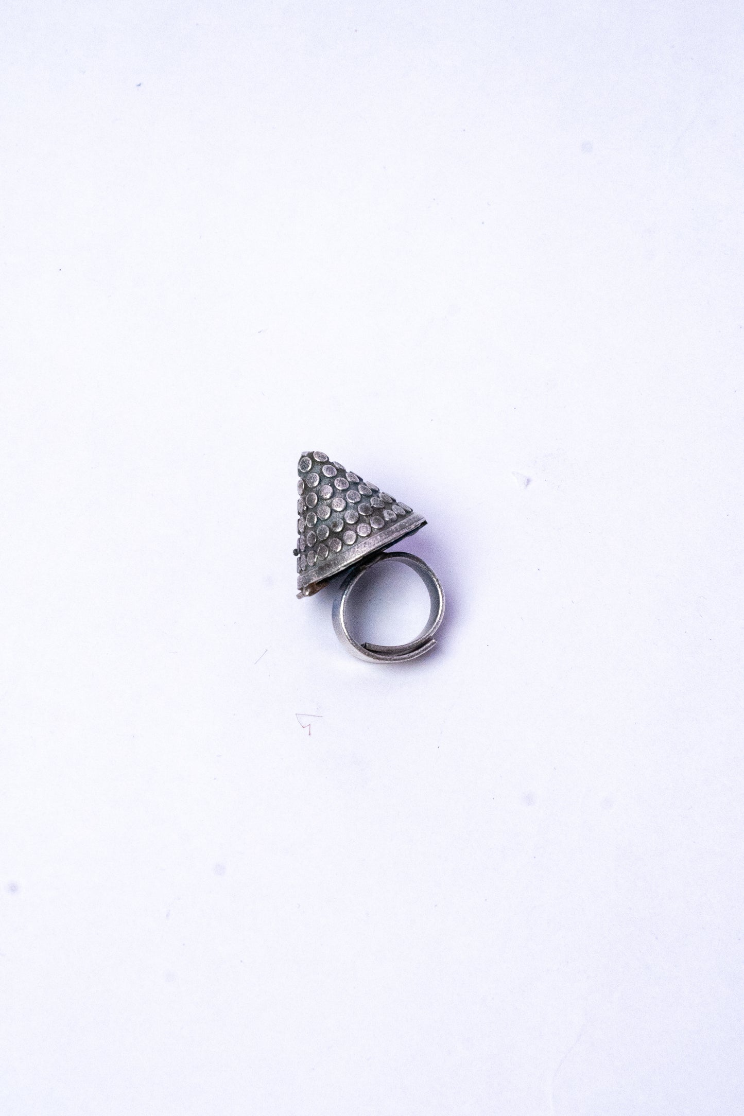 Carved Cone Ring