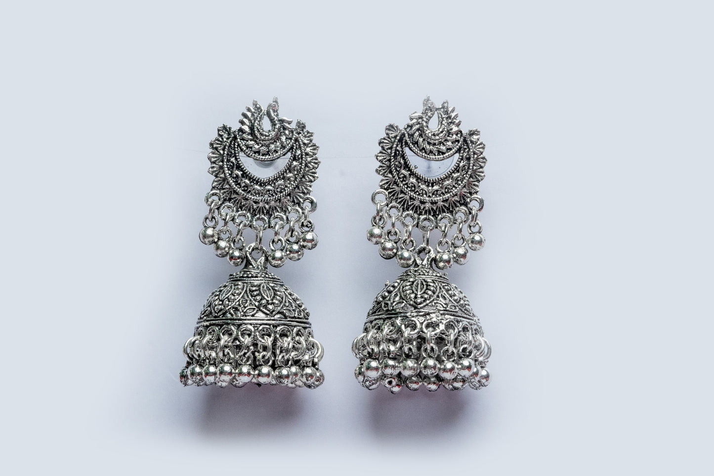 Vomma jhumkis with ghungroos