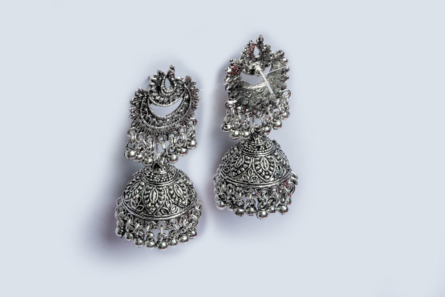 Vomma jhumkis with ghungroos