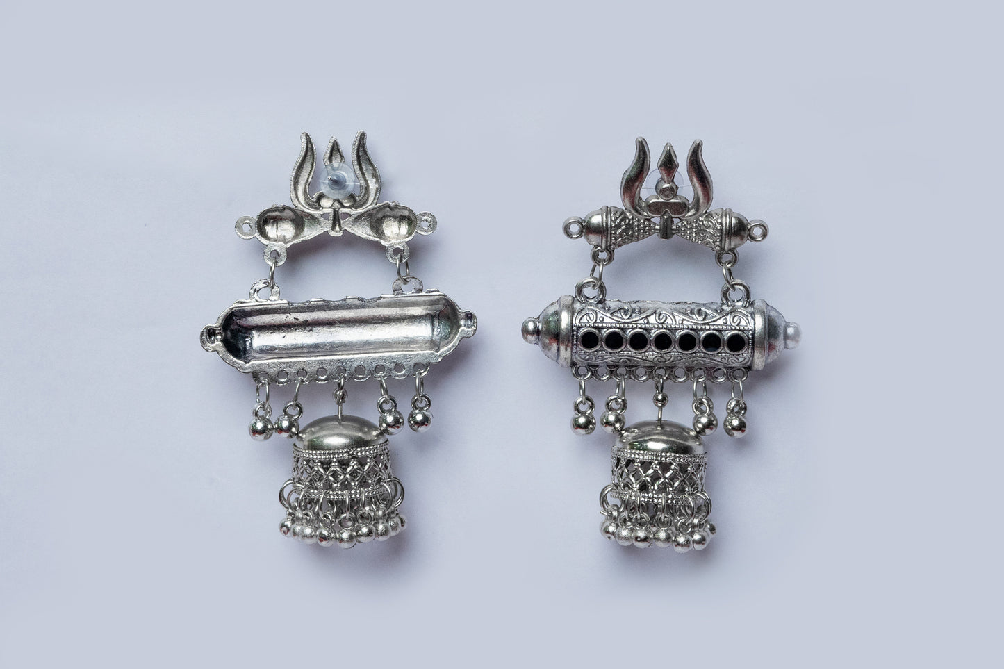 Vomma Trishul inspired Jhumka with Ghungroo
