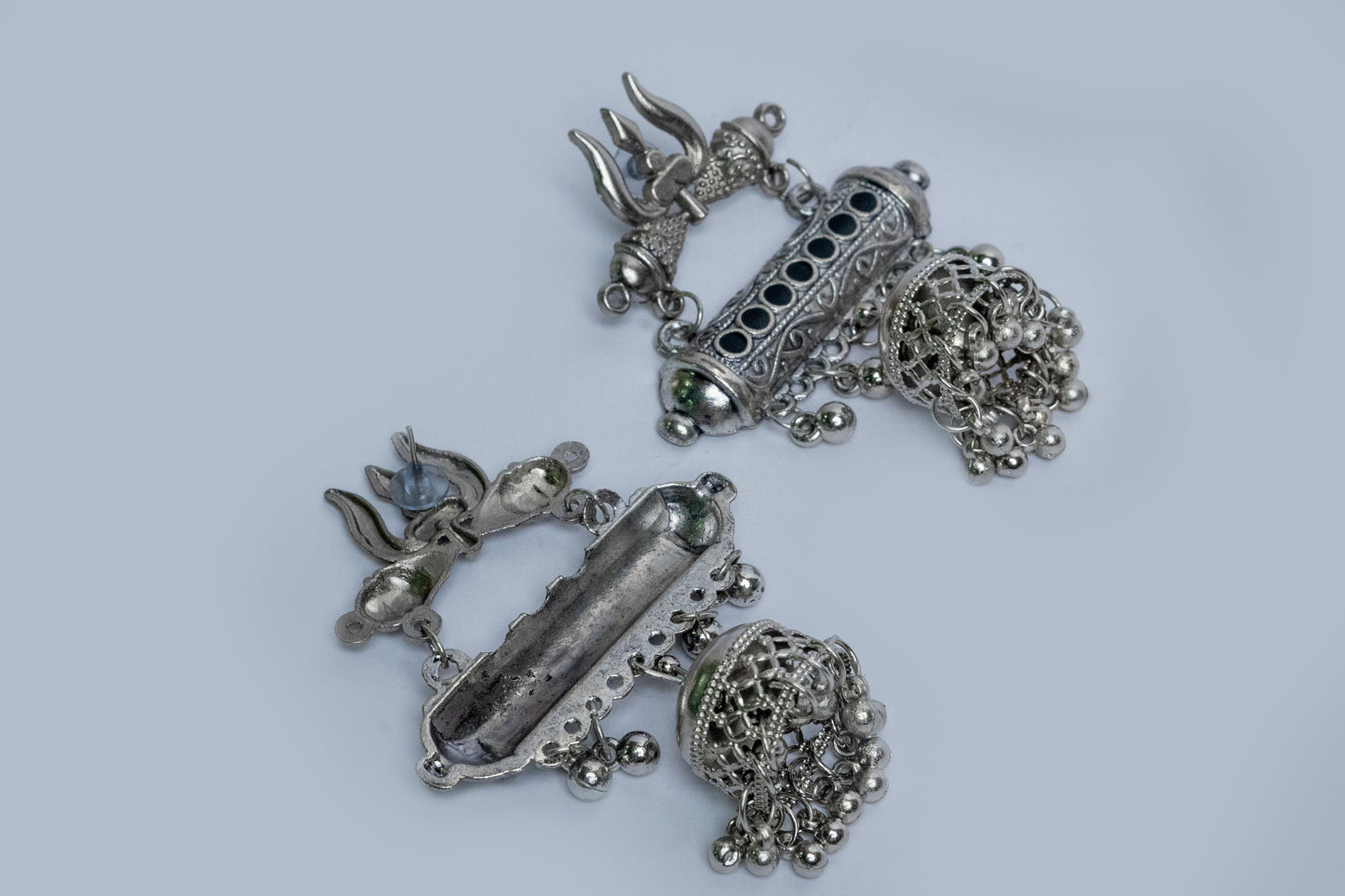 Vomma Trishul inspired Jhumka with Ghungroo