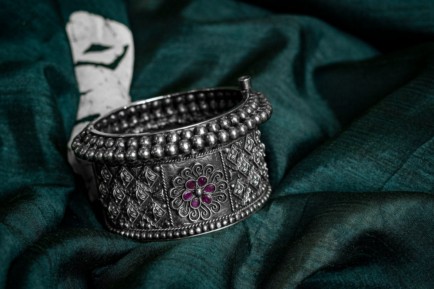 Classic Floral Oxidised Bracelet