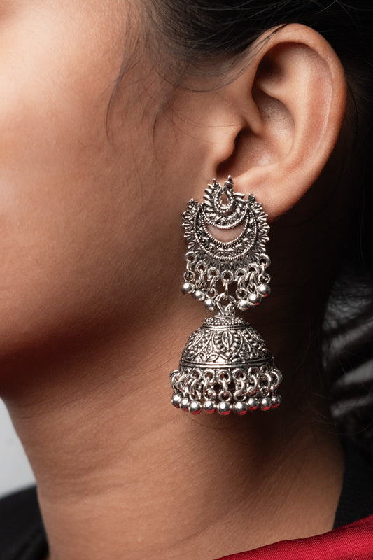 Vomma jhumkis with ghungroos