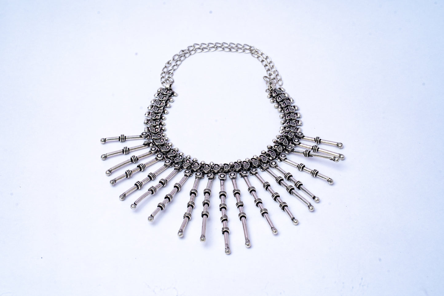Oxidised Short Necklace